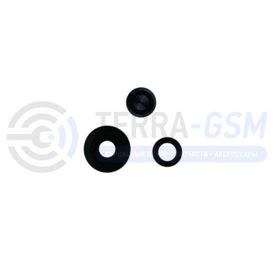 Стекло камеры для Infinix Note 30i (X6716) Черный (комплект 4 шт)