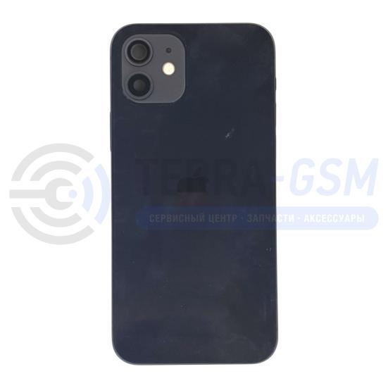 Корпус для IPhone 12 (черный) в сборе со шлейфами (Оригинал снятый)