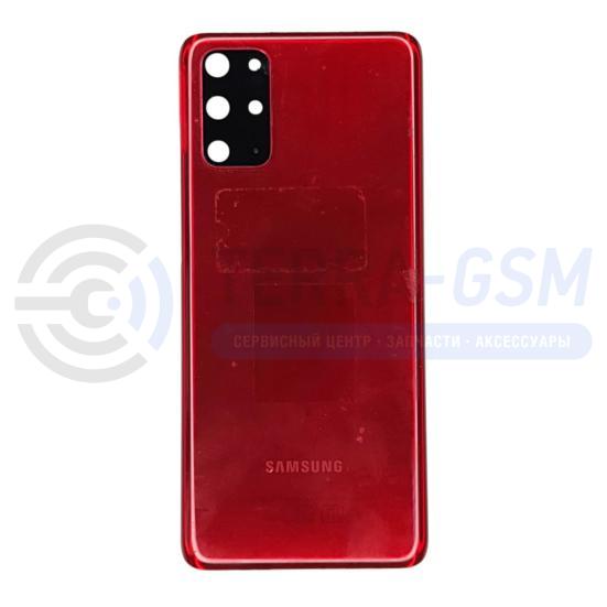 Задняя крышка для Samsung Galaxy S20 Plus / G985F со стеклом камеры (красный) Оригинал снятый