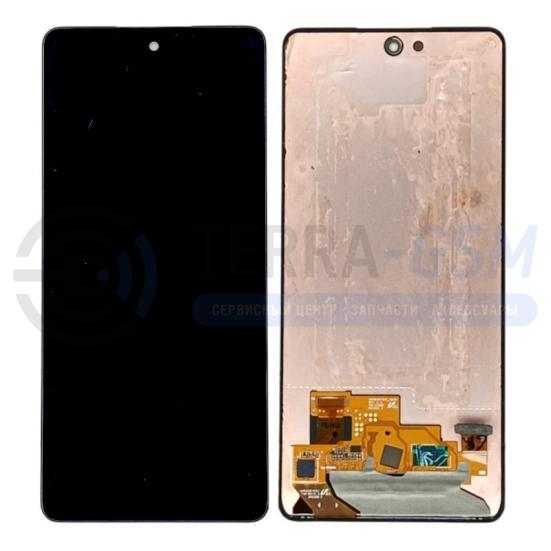 Дисплей для Samsung Galaxy A52  A525F / A526B + тачскрин (черный) Оригинал снятый, царапины