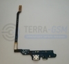 Шлейф для Samsung I9500 (с компонентами) + разъем зарядки (черный)
